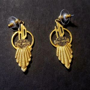 Vintage Harley Davidson earrings